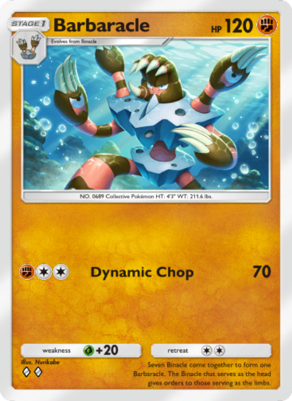 Barbaracle - Pokémon TCG Card