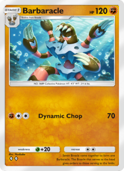 Barbaracle - pokemon TCG Card