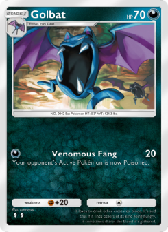 Golbat - pokemon TCG Card