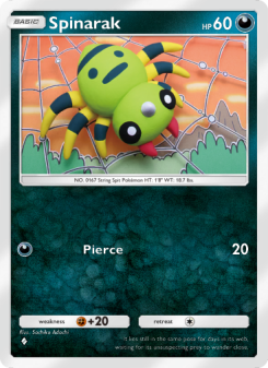 Spinarak - pokemon TCG Card