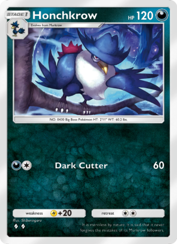 Honchkrow - Pokémon TCG Card