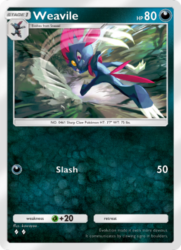 Weavile - Pokémon TCG Card