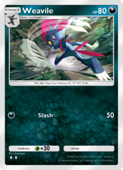 Weavile - pokemon TCG Card