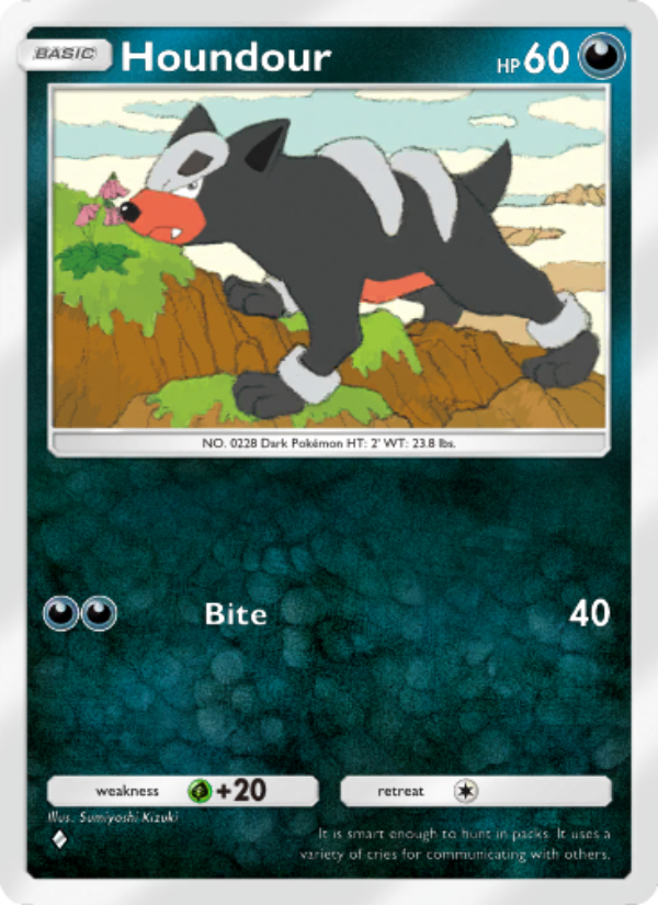 Houndour - Pokémon TCG Card