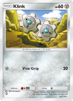 Klink - pokemon TCG Card