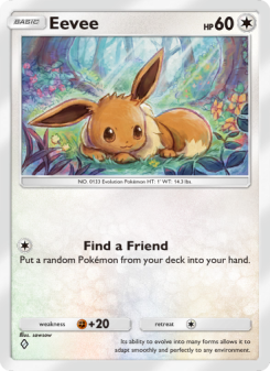 Eevee - pokemon TCG Card