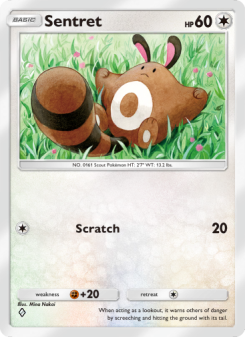 Sentret - pokemon TCG Card