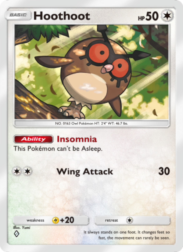 Hoothoot - Pokémon TCG Card