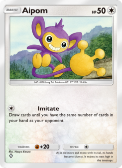 Aipom - pokemon TCG Card