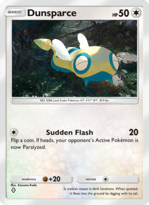 Dunsparce - Pokémon TCG Card