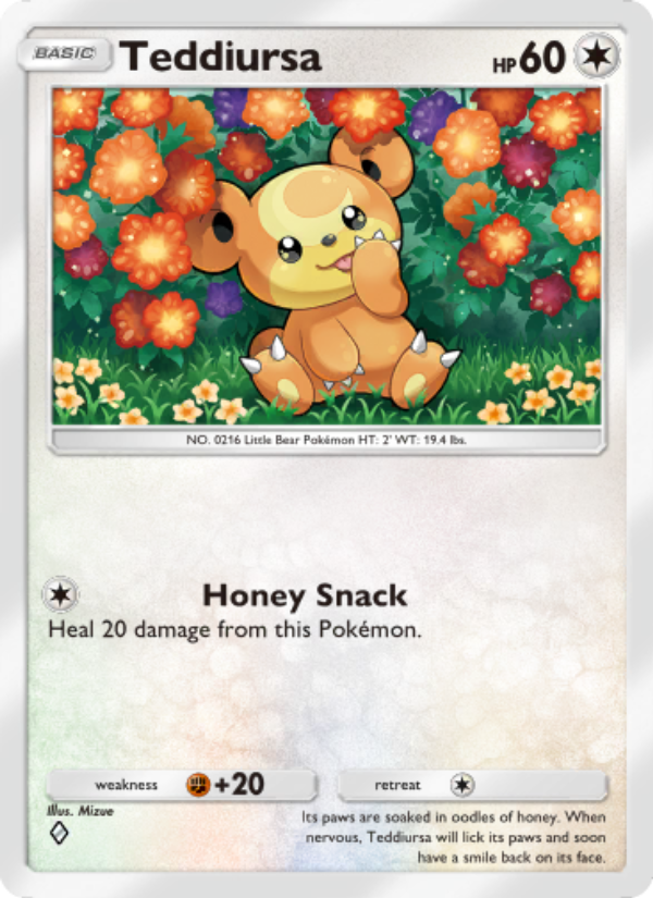 Teddiursa - Pokémon TCG Card