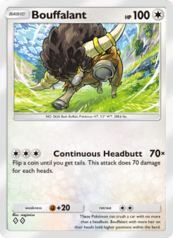 Bouffalant - pokemon TCG Card