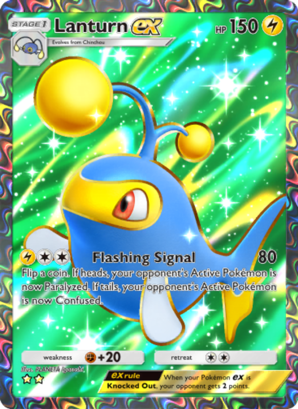 Lanturn ex - Pokémon TCG Card