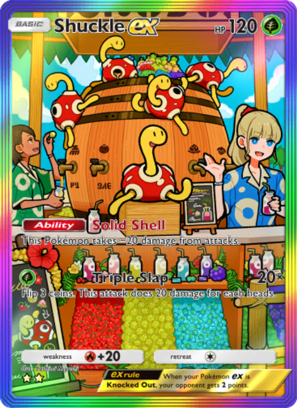 Shuckle ex - Pokémon TCG Card