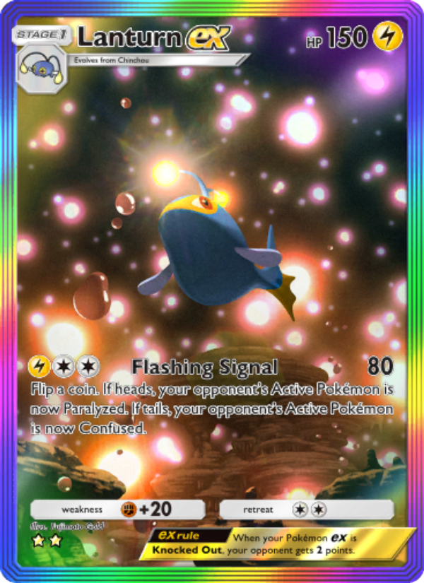 Lanturn ex - Pokémon TCG Card