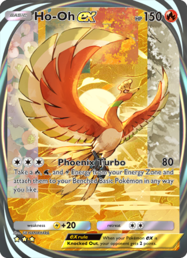 Ho-Oh ex - Pokémon TCG Card
