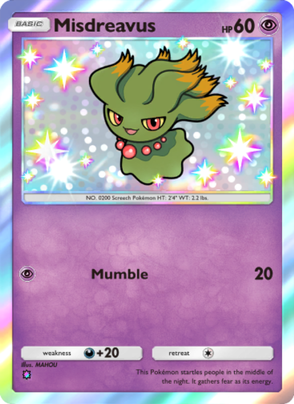 Misdreavus - Pokémon TCG Card