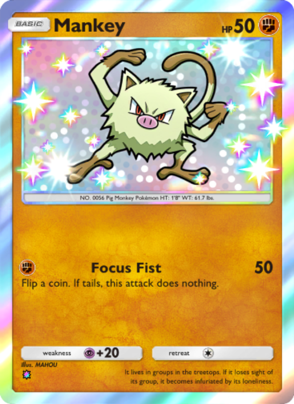 Mankey - Pokémon TCG Card