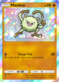 Mankey - pokemon TCG Card