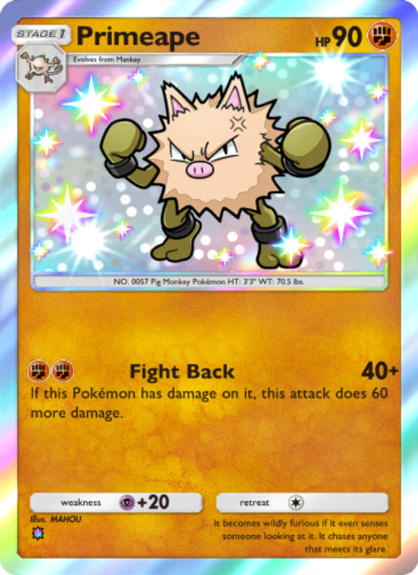 Primeape - Pokémon TCG Card