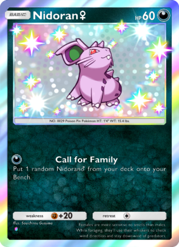 Nidoran♀ - Pokémon TCG Card
