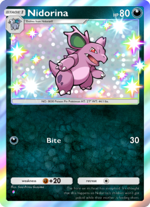 Nidorina - Pokémon TCG Card
