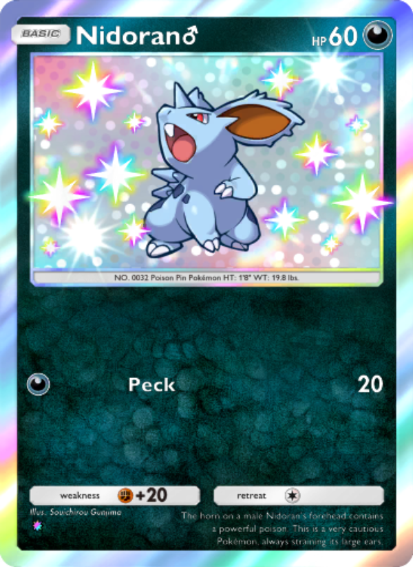 Nidoran♂ - Pokémon TCG Card