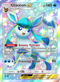 Glaceon ex - pokemon TCG Card