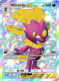 Weavile ex - pokemon TCG Card