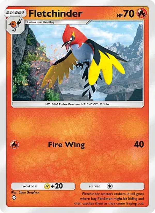 Fletchinder - Pokémon TCG Card