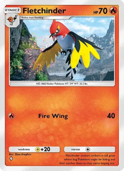 Fletchinder - pokemon TCG Card