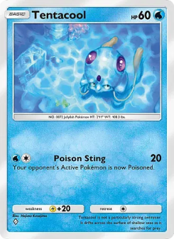 Tentacool - pokemon TCG Card