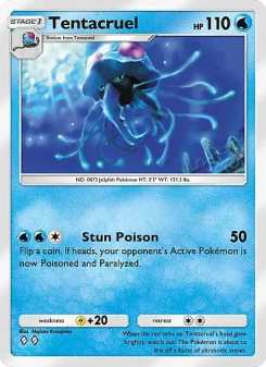 Tentacruel - pokemon TCG Card