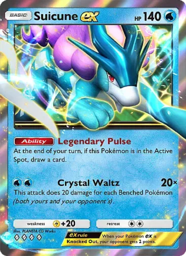 Suicune ex - Pokémon TCG Card