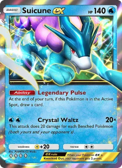 Suicune ex - pokemon TCG Card