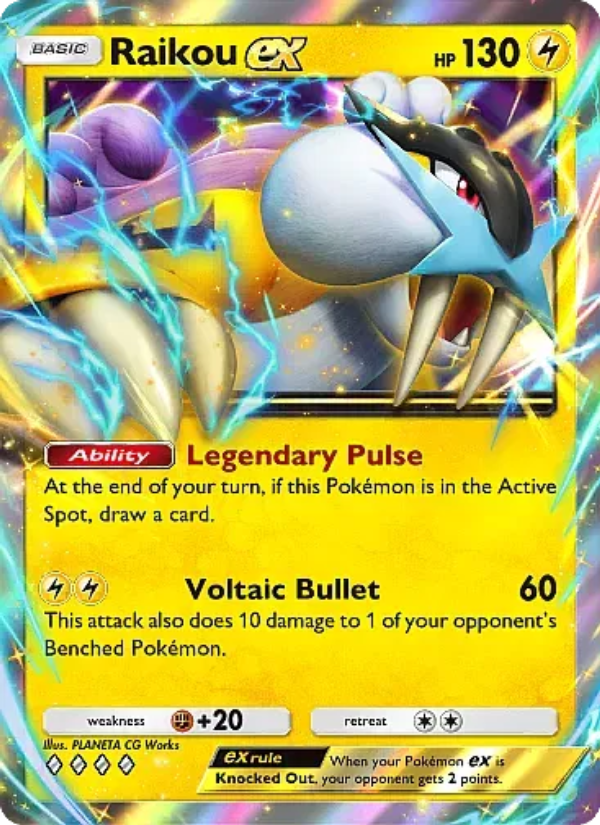 Raikou ex - Pokémon TCG Card