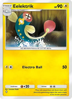 Eelektrik - pokemon TCG Card