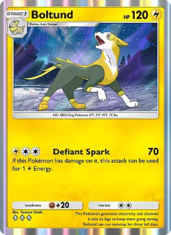 Boltund - pokemon TCG Card