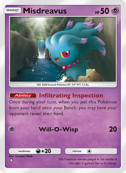 Misdreavus - pokemon TCG Card