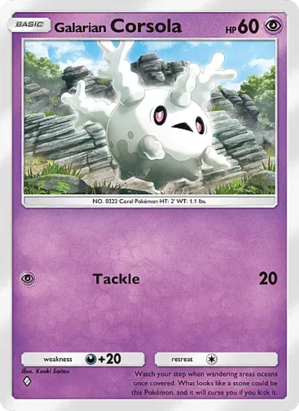 Galarian Corsola - Pokémon TCG Card