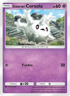 Galarian Corsola - pokemon TCG Card