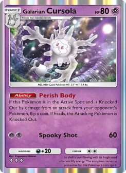 Galarian Cursola - pokemon TCG Card