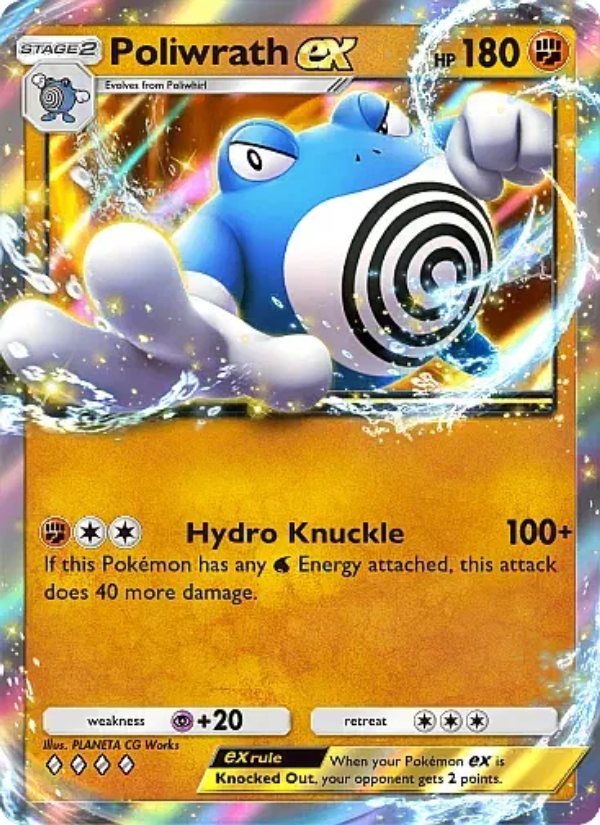 Poliwrath ex - Pokémon TCG Card