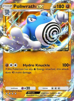 Poliwrath ex - pokemon TCG Card