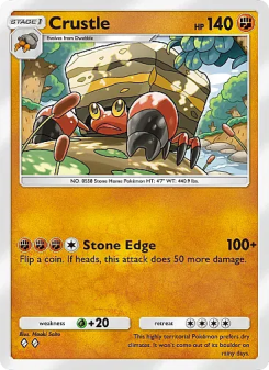 Crustle - pokemon TCG Card