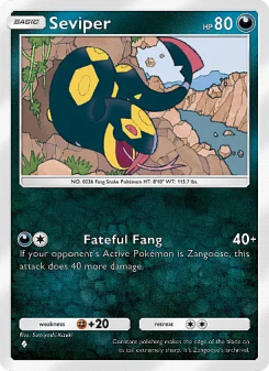 Seviper - pokemon TCG Card