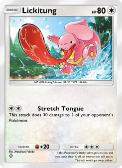 Lickitung - pokemon TCG Card