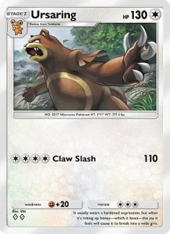 Ursaring - pokemon TCG Card