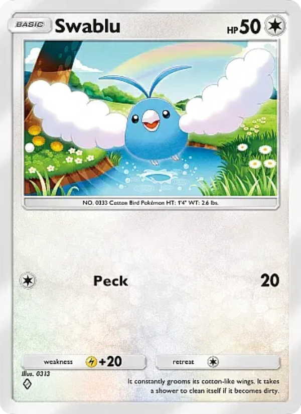 Swablu - Pokémon TCG Card
