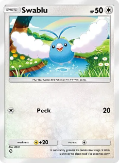 Swablu - pokemon TCG Card